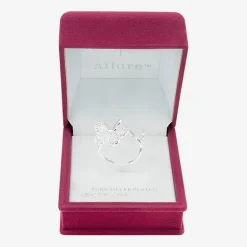 Sparkle Allure Womens Cubic Zirconia Pure Silver Over Brass Butterfly Cocktail Ring