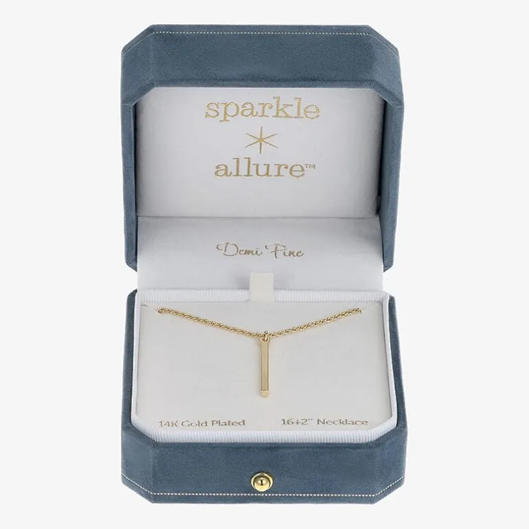 Sparkle Allure Womens 14K Gold Over Brass 16 Inch Y Necklace