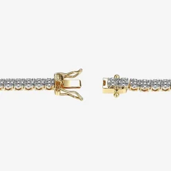 Sparkle Allure Womens Natural White Diamond Accent 7.25 Inch Tennis Bracelet