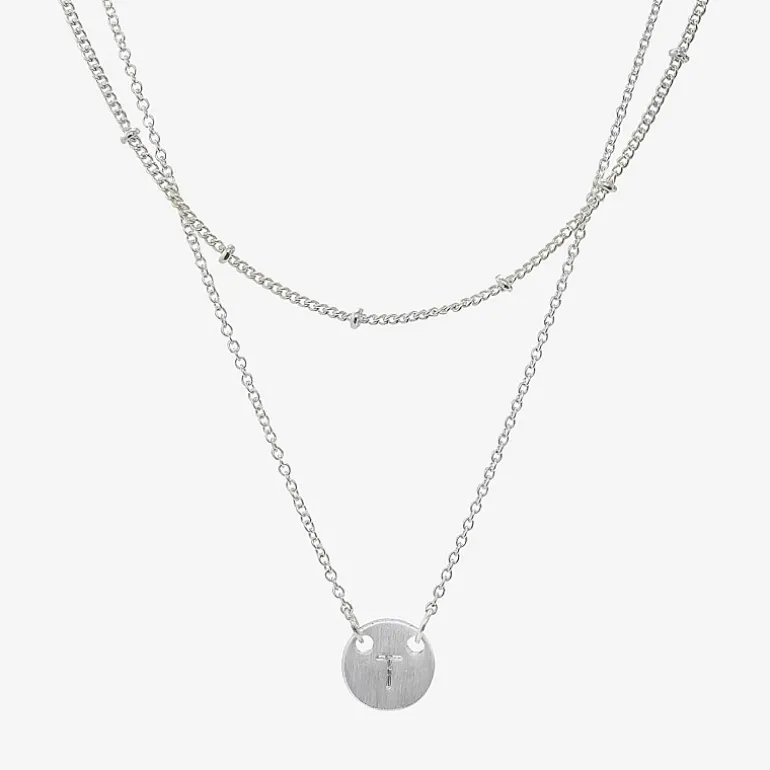 Sparkle Allure Womens Pure Silver Over Brass Necklace Set