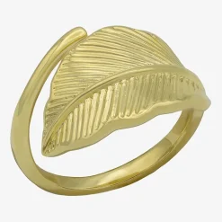 Sparkle Allure Wrap Womens 3MM 14K Gold Over Brass Bypass  Band