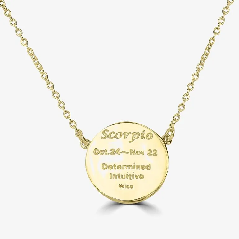 Sparkle Allure Zodiac Coin Womens Crystal 14K Gold Over Brass Round 16 Inch Pendant Necklace