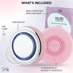 Spa Sciences Nuri Led Thermal Smart Facial Skincare Mask Infuser