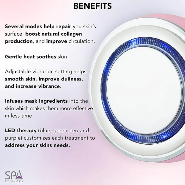 Spa Sciences Nuri Led Thermal Smart Facial Skincare Mask Infuser