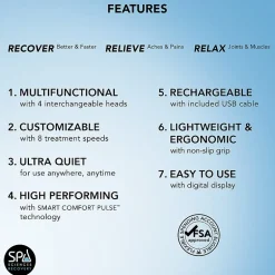 Spa Sciences Recovery Smartgun Massager