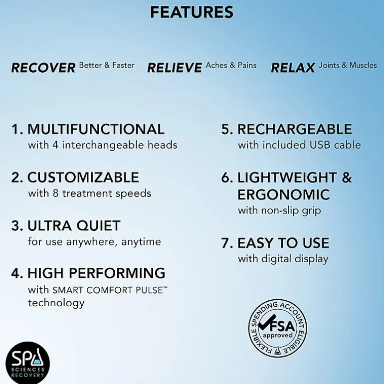 Spa Sciences Recovery Smartgun Massager
