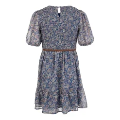 Speechless Big Kid Girls Elbow Sleeve Puffed A-Line Dress