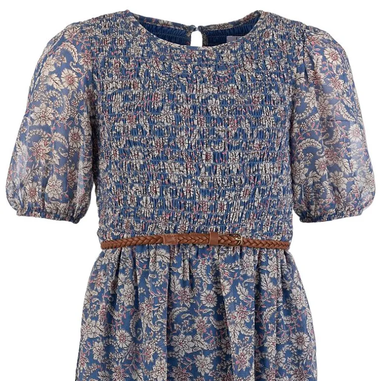 Speechless Big Kid Girls Elbow Sleeve Puffed A-Line Dress