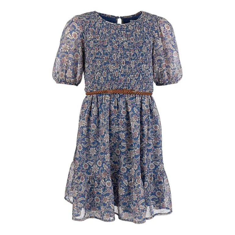 Speechless Big Kid Girls Elbow Sleeve Puffed A-Line Dress