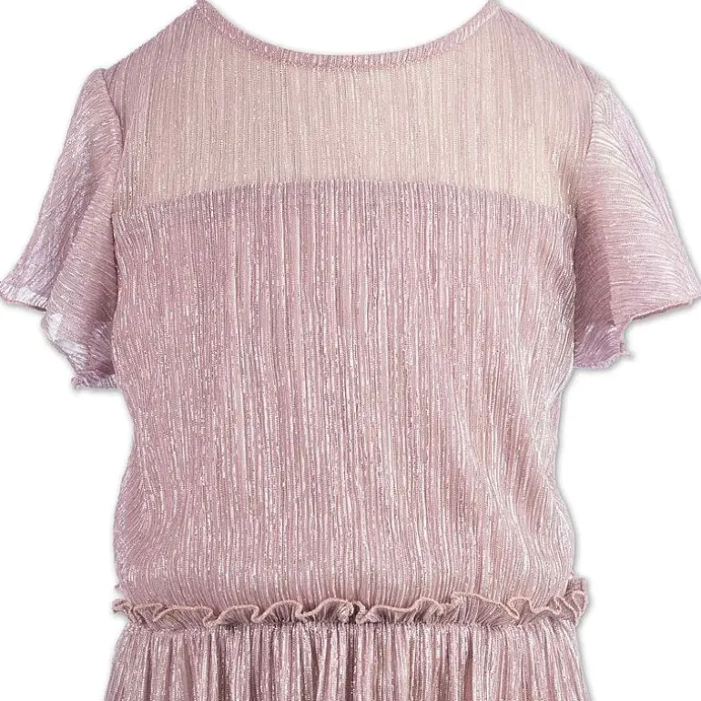 Speechless Big Kid Girls Embellished Short Sleeve Flutter Party Dress