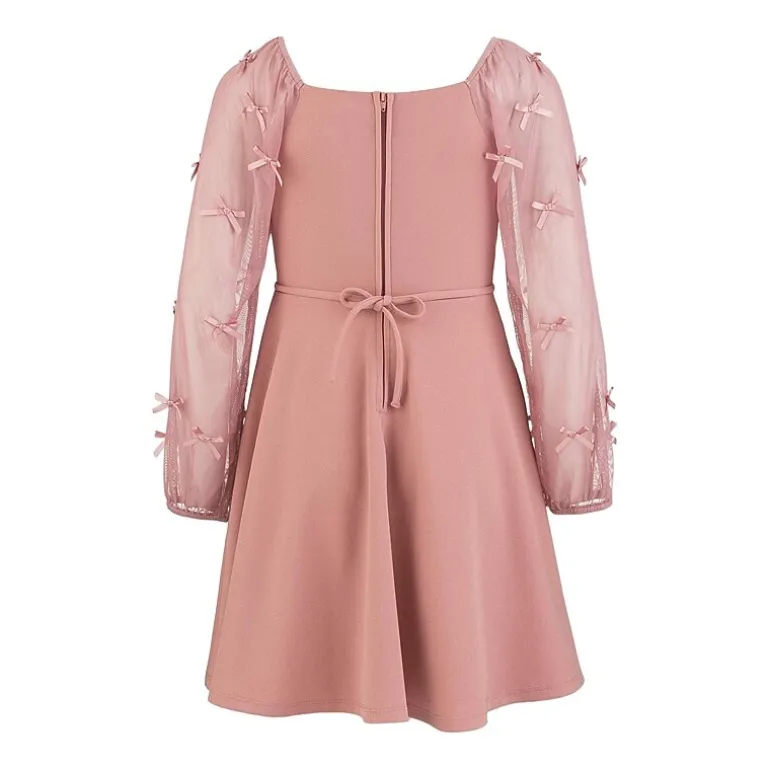 Speechless Big Kid Girls Long Sleeve Puffed A-Line Dress