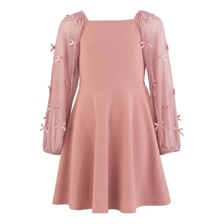 Speechless Big Kid Girls Long Sleeve Puffed A-Line Dress