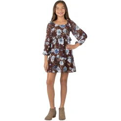 Speechless Big Kid Girls Long Sleeve Puffed A-Line Dress