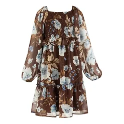 Speechless Big Kid Girls Long Sleeve Puffed A-Line Dress