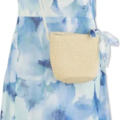 Speechless Big Kid Girls Short Sleeve Flutter Floral Maxi Dress