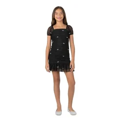 Speechless Big Kid Girls Short Sleeve Lace Sheath Dress