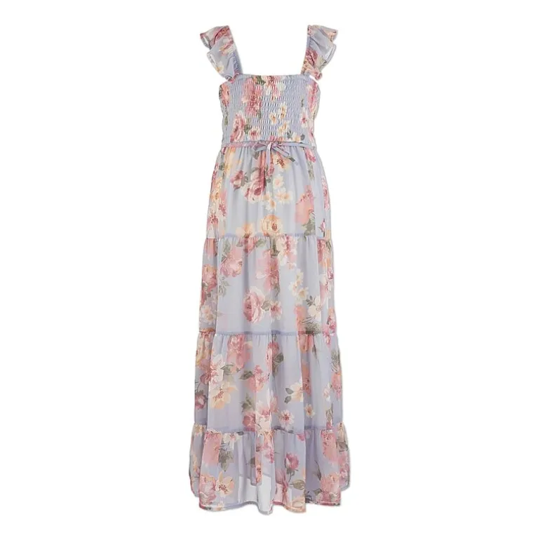 Speechless Big Kid Girls Sleeveless Floral Maxi Dress