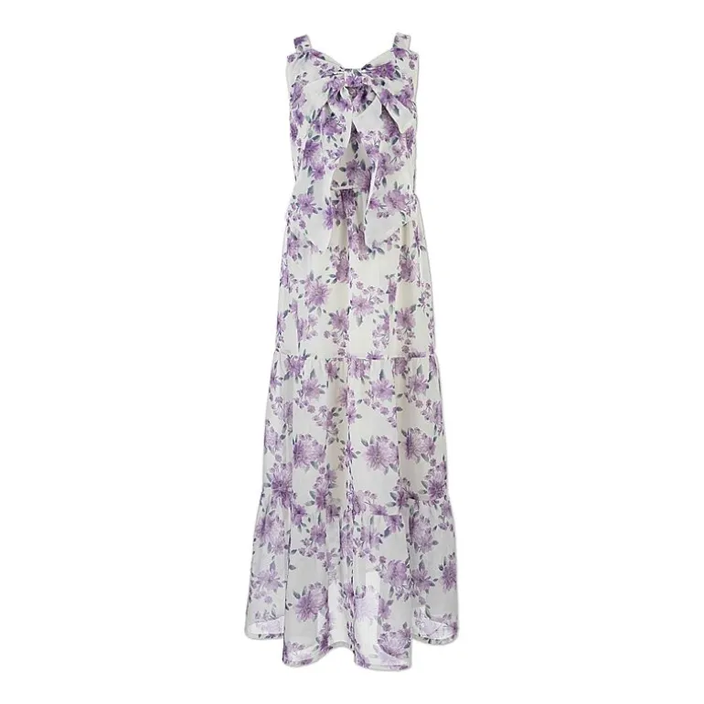 Speechless Big Kid Girls Sleeveless Floral Maxi Dress