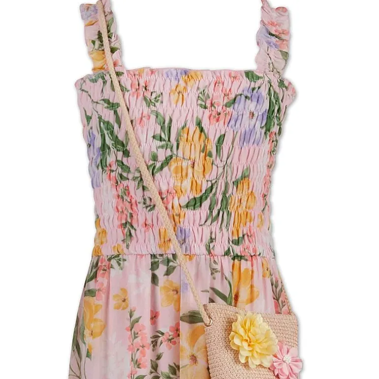 Speechless Little Girls Sleeveless Floral Maxi Dress