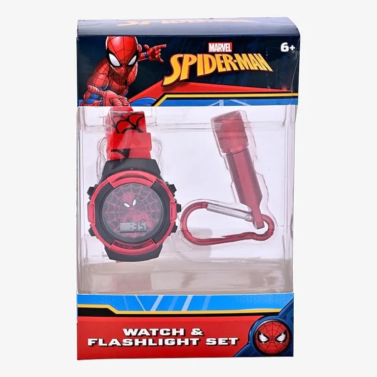 Spiderman Girls Digital Multicolor 2-pc. Watch Boxed Set Spd40125