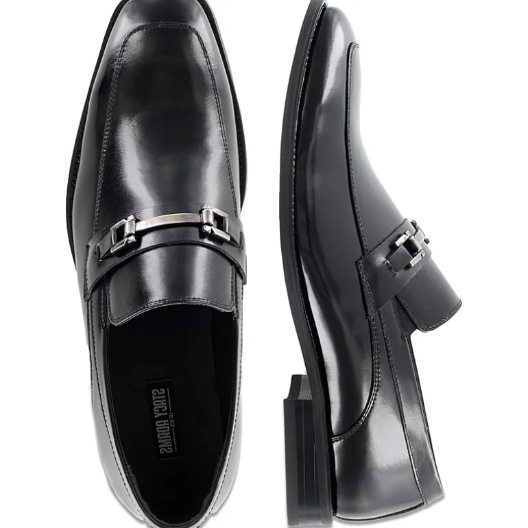 Stacy Adams® Blake Mens Leather Moc-Toe Slip-On Dress Shoes