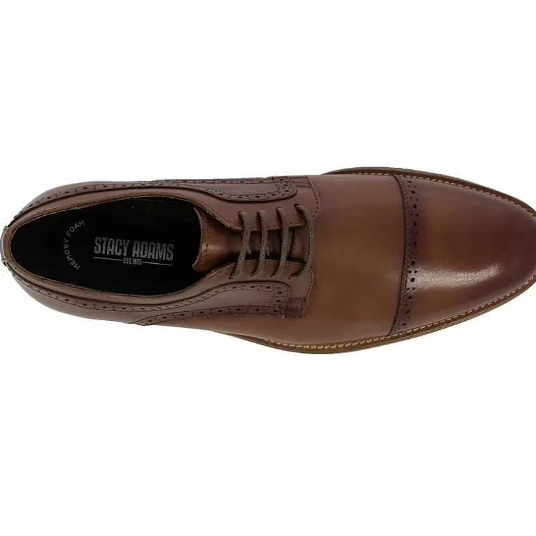 Stacy Adams® Dickinson Mens Leather Cap Toe Oxfords