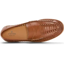 Stafford Barolo Mens Round Closed Toe Loafers