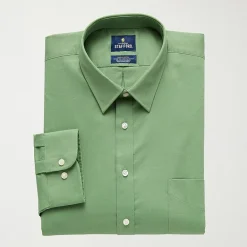Stafford Big And Tall Advanced Performance Sweat Repel Mens Long Sleeve Dress Shirt
