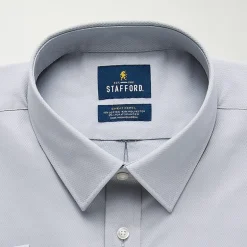 Stafford Big And Tall Advanced Performance Sweat Repel Mens Long Sleeve Dress Shirt