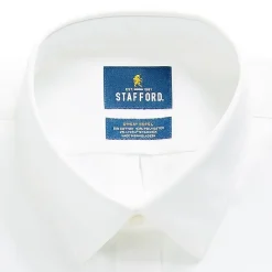 Stafford Big & Tall Advanced Performance Sweat Repel Mens Regular Fit Stretch Fabric Wrinkle Free Long Sleeve Dress Shirt