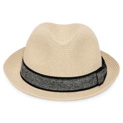 Stafford Contrast Trim Band Mens Fedora