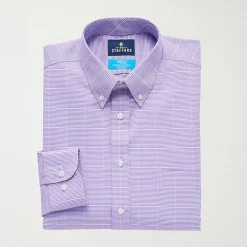 Stafford Coolmax All Season Ecomade Oxford Mens Regular Fit Stretch Fabric Wrinkle Free Long Sleeve Dress Shirt