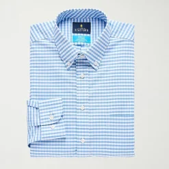 Stafford Coolmax All Season Ecomade Oxford Mens Regular Fit Stretch Fabric Wrinkle Free Long Sleeve Dress Shirt