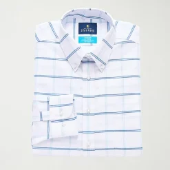 Stafford Coolmax All Season Ecomade Oxford Mens Regular Fit Stretch Fabric Wrinkle Free Long Sleeve Dress Shirt