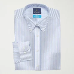 Stafford Coolmax All Season Ecomade Mens Classic Fit Stretch Fabric Wrinkle Free Long Sleeve Dress Shirt