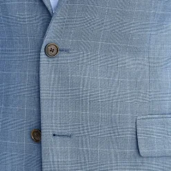 Stafford Coolmax All Season Ecomade Classic Fit Plaid Suit Separates
