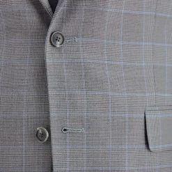 Stafford Coolmax All Season Ecomade Mens Classic Fit Plaid Suit Jacket