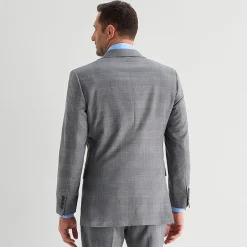 Stafford Coolmax All Season Ecomade Mens Classic Fit Plaid Suit Jacket