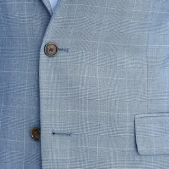 Stafford Coolmax All Season Ecomade Mens Classic Fit Plaid Suit Jacket