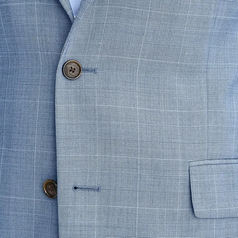 Stafford Coolmax All Season Ecomade Mens Classic Fit Plaid Suit Jacket