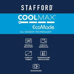 Stafford Coolmax All Season Ecomade Mens Classic Fit Suit Separates