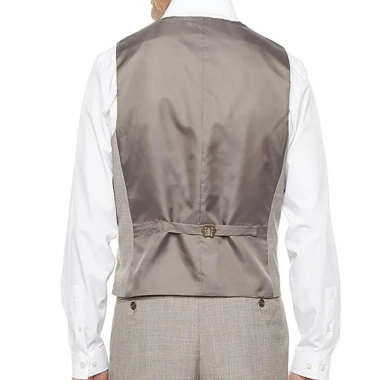 Stafford Coolmax All Season Ecomade Mens Regular Fit Plaid Big and Tall Suit Jacket