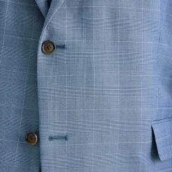 Stafford Coolmax All Season Ecomade Mens Regular Fit Plaid Big and Tall Suit Jacket