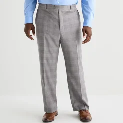 Stafford Coolmax All Season Ecomade Mens Big and Tall Plaid Suit Separates