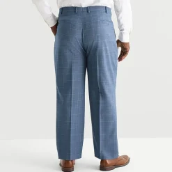 Stafford Coolmax All Season Ecomade Mens Big and Tall Plaid Suit Separates