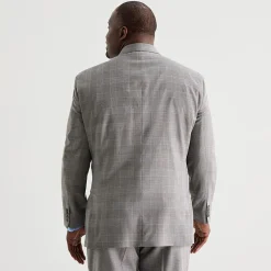 Stafford Coolmax All Season Ecomade Mens Classic Fit Plaid Big and Tall Suit Jacket