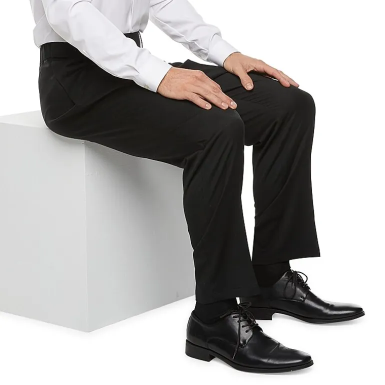 Stafford Coolmax All Season Ecomade Mens Adaptive Classic Fit Flat Front Suit Pant
