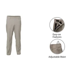Stafford Coolmax All Season Ecomade Mobility Mens Adaptive Classic Fit Flat Front Suit Pant