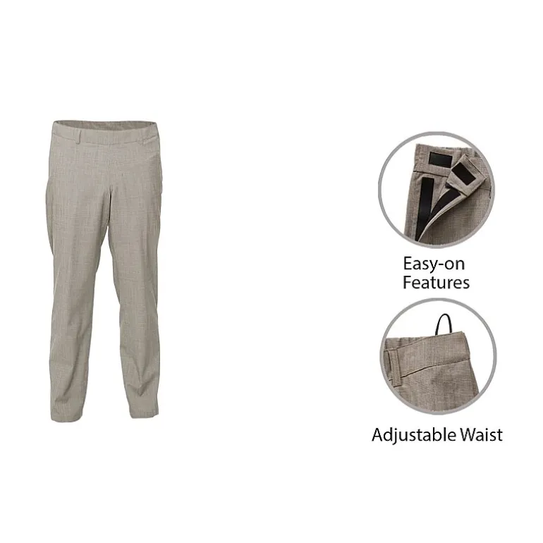 Stafford Coolmax All Season Ecomade Mobility Mens Adaptive Classic Fit Flat Front Suit Pant
