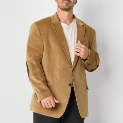 Stafford Corduroy Mens Big and Tall Stretch Fabric Regular Fit Corduroy Sport Coat